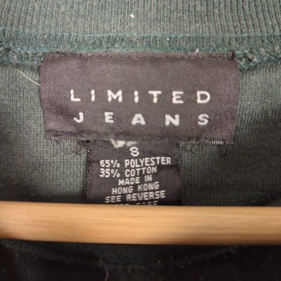 Vintage Limited Jeans Athletic Club Embroidered Green Pullover Sweatshirt Size S - Picture 3 of 5